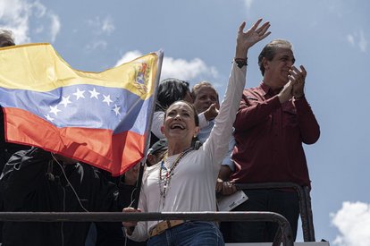 María Corina Machado, the most prominent opposition politician in Venezuela.