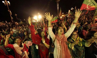 PTI’s Azadi March in 2014