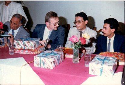 1988, Hani Abdel-Malak and FNF project director Mr. Georg-Heinrich von Eichborn