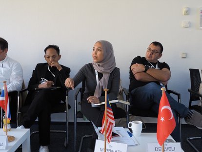 Sri Murniati in a deep discussion during IAF seminar "The Future of Liberalism: Reimagining the Next Era of Freedom" in Gummersbach.