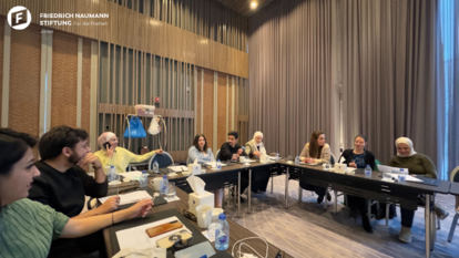 FNF Jordan Team during the brainstorming session