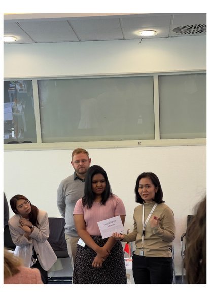 The author participating in the "Container" session