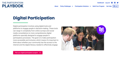 Digital Participation Chapter of Participation Playbook