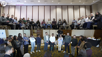 A collage from the Free Youth Course by FNF Jordan, showing participants in a group discussion and an interactive activity