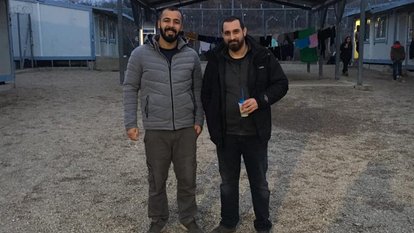 Cagdas Kaplan mit einem anderen kurdischen Journalisten