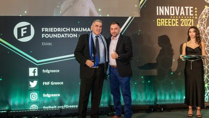 Ο κος Κωνσταντίνος Αμοιρίδης με τον κο Απόστολο Σιώκα