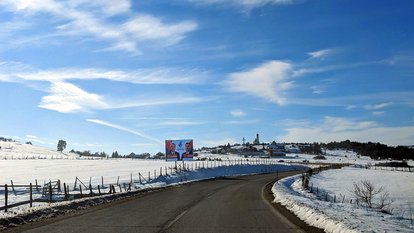 Die winterliche Romanija in der Republika Srpska (Bosnien und Herzegowina