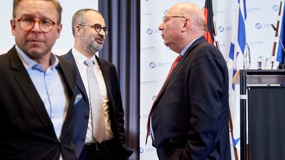 Hilmar Sattler, Nizar Amer und Dr. René Klaff