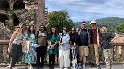 Hafizh on an excursion with other IAF participants.
