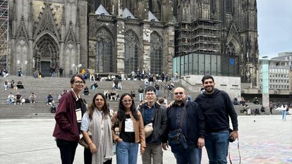 Hafizh on an excursion with other IAF participants.