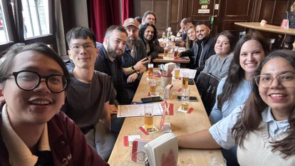 Hafizh on an excursion with other IAF participants.