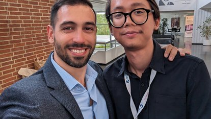 Hafizh with another participant at IAF Gummersbach