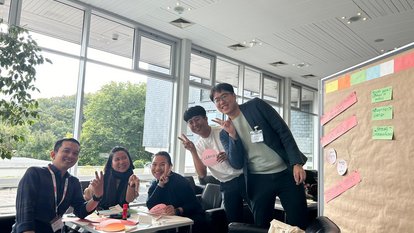 The first group work on the first day with my fellow Southeast and East Asian peers