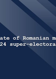Bericht The State of Romanian Media in the 2024 Super-electoral Year