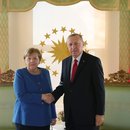 Bundeskanzlerin Angela Merkel und der türkische Präsidenten Recep Tayyip Erdogan in Istanbul.