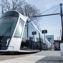 Foto: Eine Straßenbahn in Luxemburg