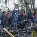 Foto: Geflüchtete an der Grenze zwischen der Türkei und Griechenland