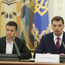 Präsident Selenskyi und der Ex-Premierminister Oleksij Hontscharuk 