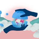 Die Welt in Glas umhüllt