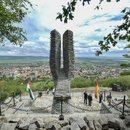 Statue des ungarischen Bildhauers Peter Matl 