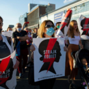 Frauenstreik in Warschau