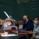 Unterricht in Schleswig-Holstein - immer noch mit Overhead-Projektor.