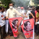 Myanmar Demonstranten in Rakhine