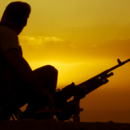 Special force soldier in Afghanistan with weapon 