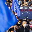 Bei der Pro-EU-Demonstrationen "Wir bleiben in der EU" demonstrierten Tausende im ganzen Land