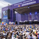 Around 75,000 Moldovans took part in a pro-European rally on Sunday, expressing their will for EU accession. 