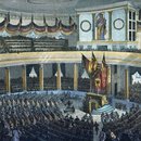 Deutsche Nationalversammlung in der Paulskirche in Frankfurt am Main 