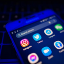 Soziale Medien, Chat- und Kommunikationsanwendungen auf einem Mobiltelefon