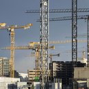 Baukräne auf der Europacity.