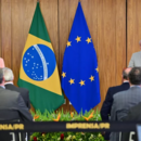 EU-Kommissionspräsidentin Ursula von der Leyen und Brasiliens Präsident Luiz Inácio Lula da Silva. © picture alliance / ZUMAPRESS.com | Frederico Brasil