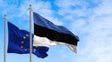 Estonian and European Flag 