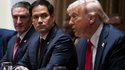 US Secretary of State Marco Rubio and US President Donald Trump. Rubio is focussing on isolation and maximum pressure to drive Maduro into a corner economically and politically.