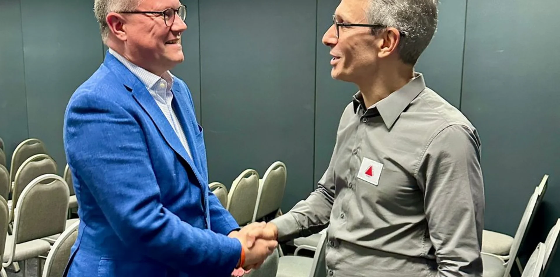 Dr. Hans-Dieter Holtzmann e Romeu Zema