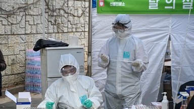 Drive-Thru-Coronavirus-Testzentrum in Seoul