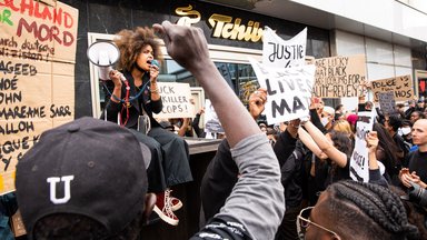 Demo zum Tode von George Floyd Black Lives Matters