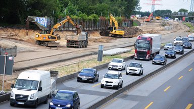 Autobahnbaustelle