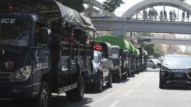 Polizisten in Myanmar