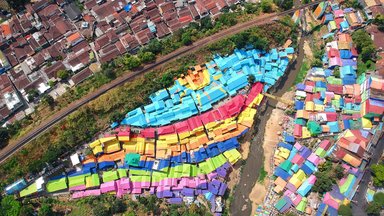 Above The Colorful Village