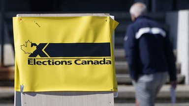 Ein Wahllokal in Ottawa, Kanada, wo am 20. September 2021 vorgezogene Neuwahlen stattfinden. 