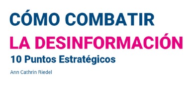 Portada cómo combatir la desinformación