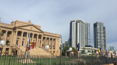  A picture of the old parliament of Sri Lanka situated in the heart of the capital city.