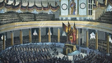 Deutsche Nationalversammlung in der Paulskirche in Frankfurt am Main 