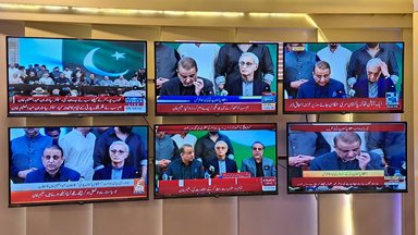 Behind the Scenes in a newsroom in Lahore