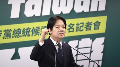 Taiwans Vizepräsident Lai Ching-te, auch bekannt als William Lai, hält eine Rede während einer Pressekonferenz in Taipeh, Taiwan