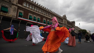 Demonstration in Mexiko-City