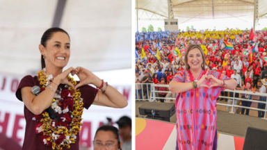 Claudia Sheinbaum and Xóchitl Gálvez 